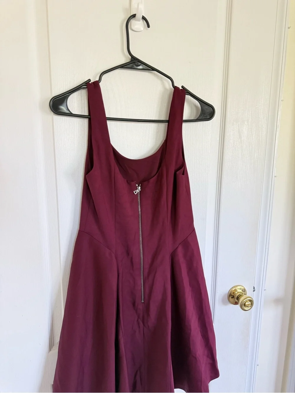 Alice + Olivia Burgundy Skater Mini Dress